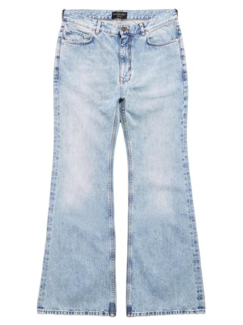 BALENCIAGA high-waist 넓은 다리 청바지