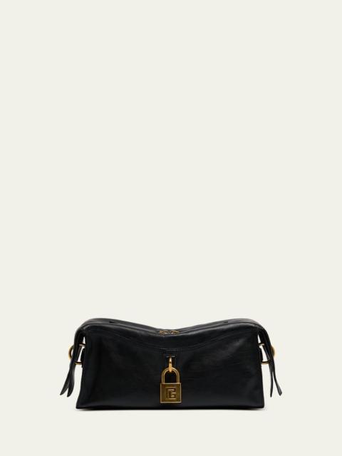 Pulse Padlock Crossbody Bag in Leather