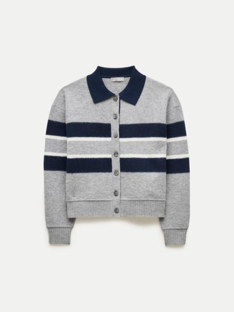 J.CREW Rugby sweater-jacket in boiled merino wool