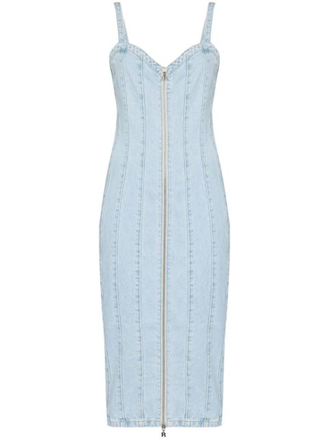 ROTATE Kayla zip up denim dress