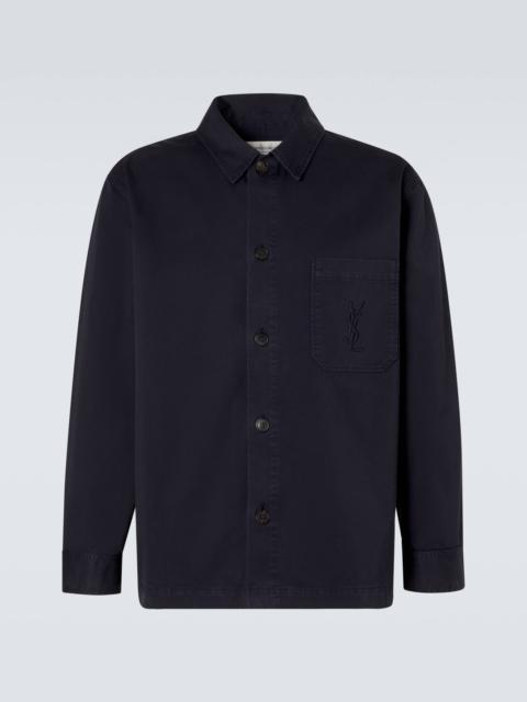 SAINT LAURENT Cassandre cotton shirt