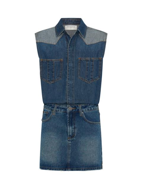 ONE TEASPOON Sloane Mini Denim Dress - Phoenix Blue