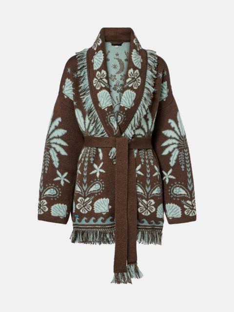 Alanui Echoes Of The Island wool and cotton cardigan