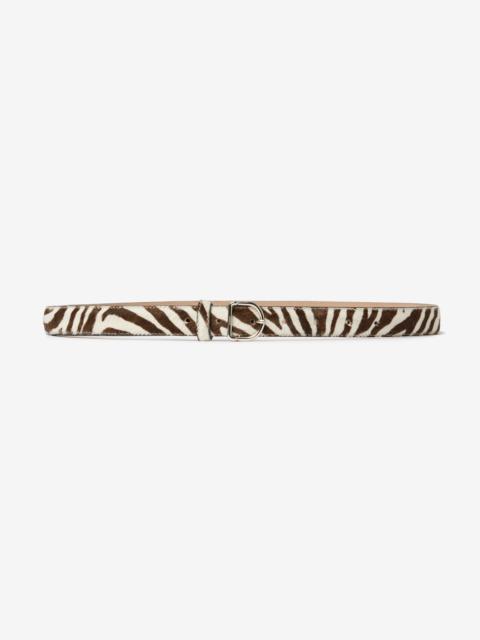 House of Dagmar D Belt White Brown