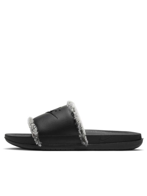 Nike (WMNS) Nike OffCourt Leather Slide 'Black Fur' CV7964-001
