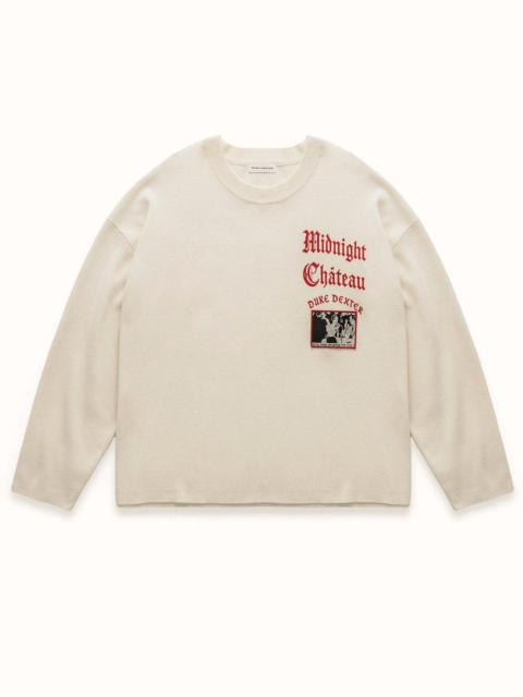 DUKE + DEXTER MC It's The Place To Go Cream Knitted Crewneck