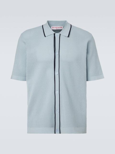 ORLEBAR BROWN Roddy waffle-knit bowling shirt