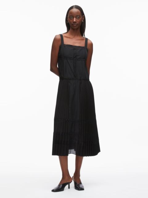 3.1 Phillip Lim Pleated Tank Dress With Lace Insert