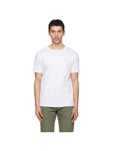 Paul Smith Five-Pack White Organic Cotton Logo Lounge T-shirts