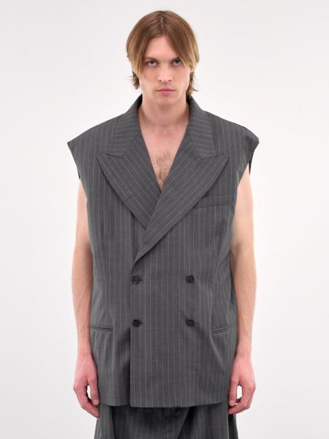 HED MAYNER Peaked Lapel Sleeveless Blazer