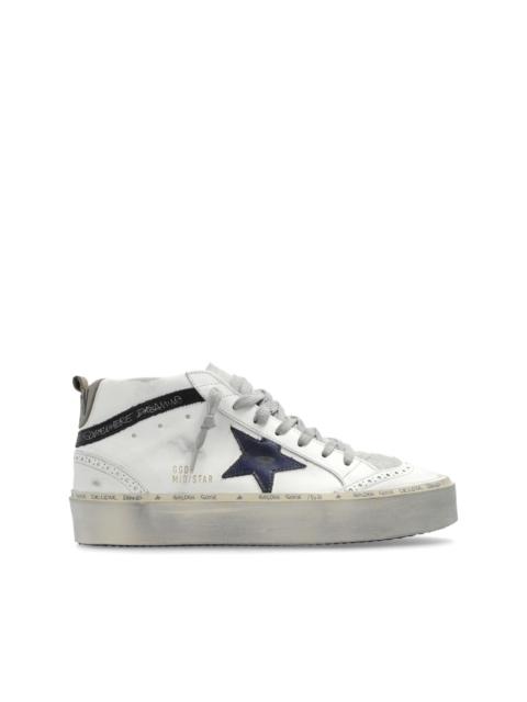 Mid Star high-top leather sneakers