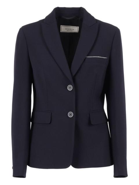 PESERICO embellished-pocket blazer