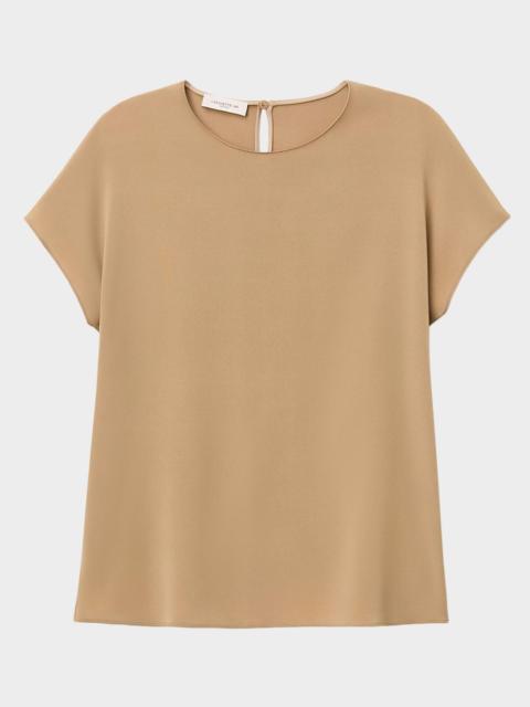 Lafayette 148 New York Dolman-Sleeve Georgette Top