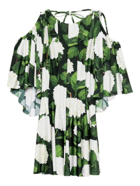 Oscar de la Renta floral mini dress