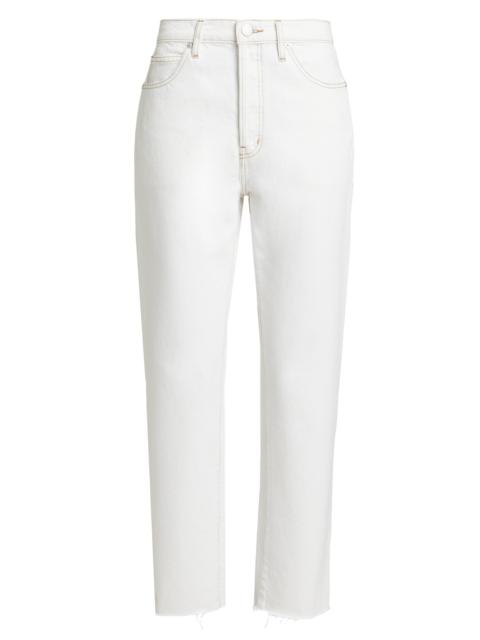 FRAME Women's Le Mec High-Rise Tapered Jeans - Au Natural Clean