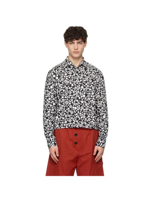 Marni Black Pop Fields Long Sleeve Shirt