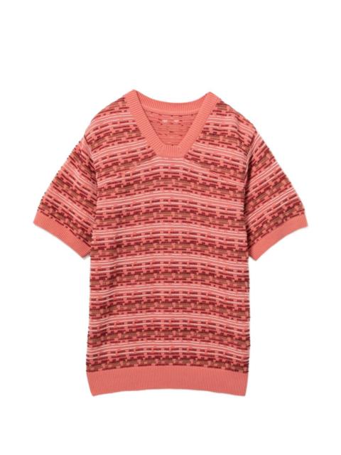 ADER error patterned short-sleeves top