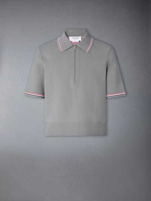 Thom Browne BROWNE 65 INTARSIA ZIP POLO