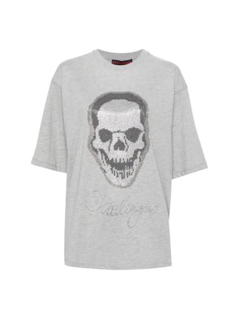 rhinestone-embellished T-shirt