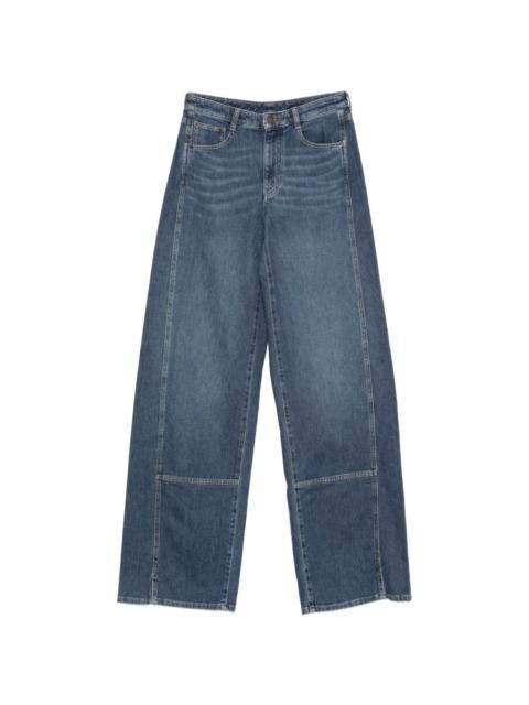 EMPORIO ARMANI panelled wide-leg jeans