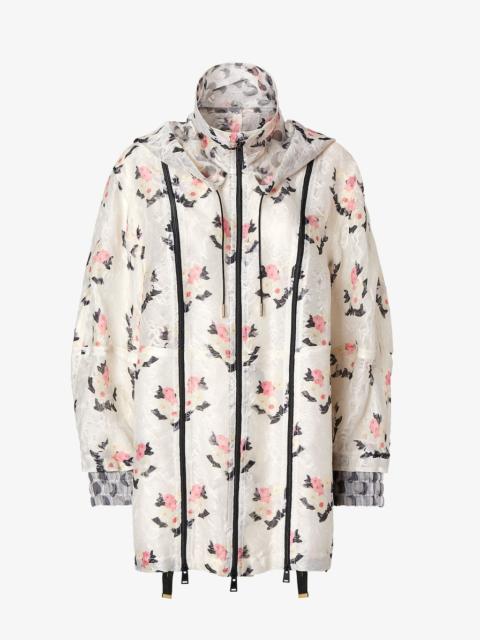 FENDI Blouson White organza lace parka
