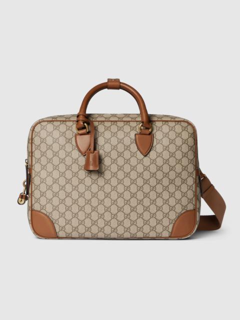 GUCCI GG Emblem medium briefcase