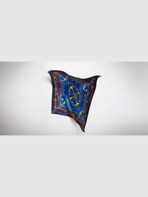GUCCI "Lungomare" printed silk carré