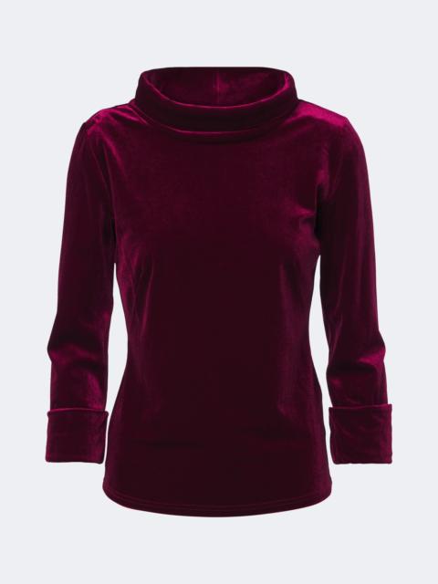 DOROTHEE SCHUMACHER Velvet high-neck top