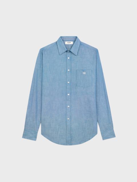 CELINE loose shirt in chambray cotton