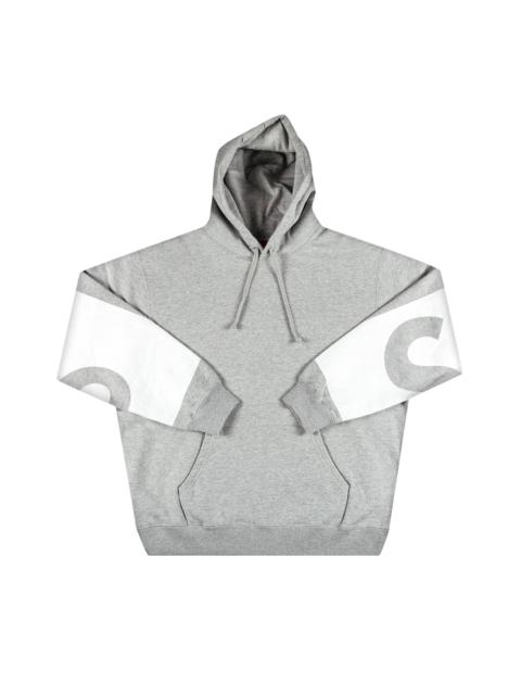 Supreme Big Logo Hooded Sweatshirt 'Heather Grey'