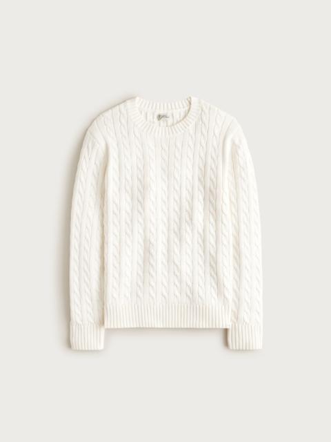 J.CREW Heritage cotton cable-knit sweater
