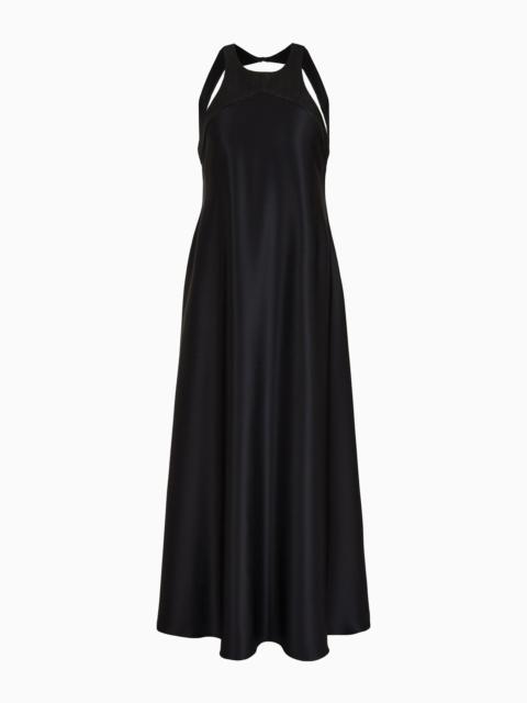 GIORGIO ARMANI Double-faced silk-satin long dress