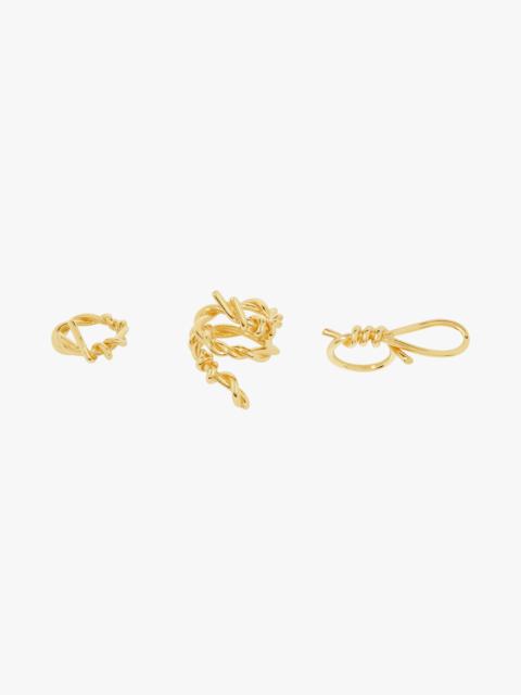 Givenchy TWISTED RING SET IN METAL