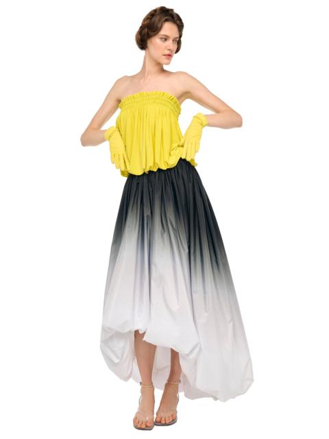 NORMA KAMALI STRAPLESS PEASANT BODYSUIT