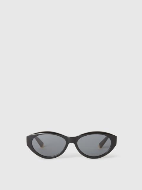 Stella McCartney Logo Oval Sunglasses