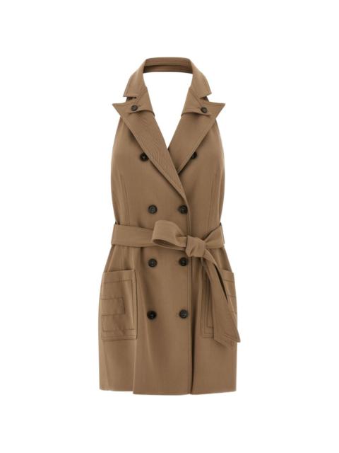 ELISABETTA FRANCHI double-breasted belted mini dress