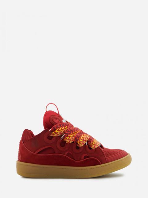 Lanvin LEATHER CURB SNEAKERS
