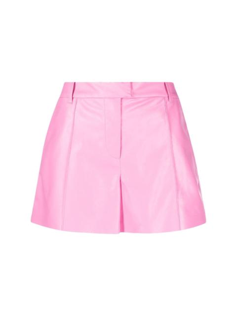 STAND STUDIO faux-leather high-waist shorts