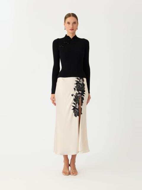 SAU LEE ELVA SATIN SKIRT