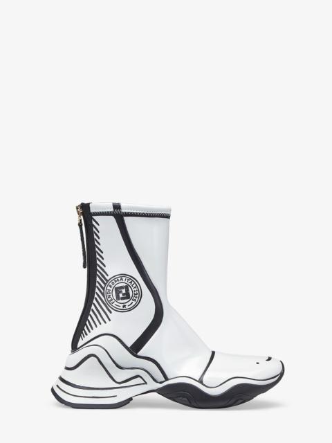 FENDI Fendi Roma Joshua Vides patent leather high-tops