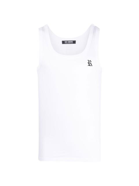 logo print tank top