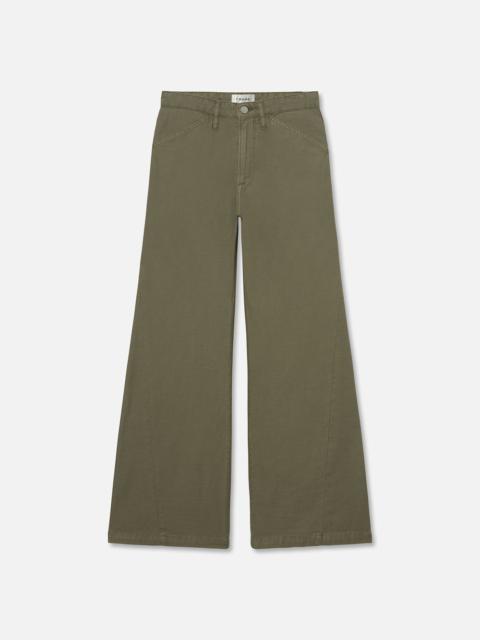 FRAME Le Baggy Palazzo in Washed Summer Sage
