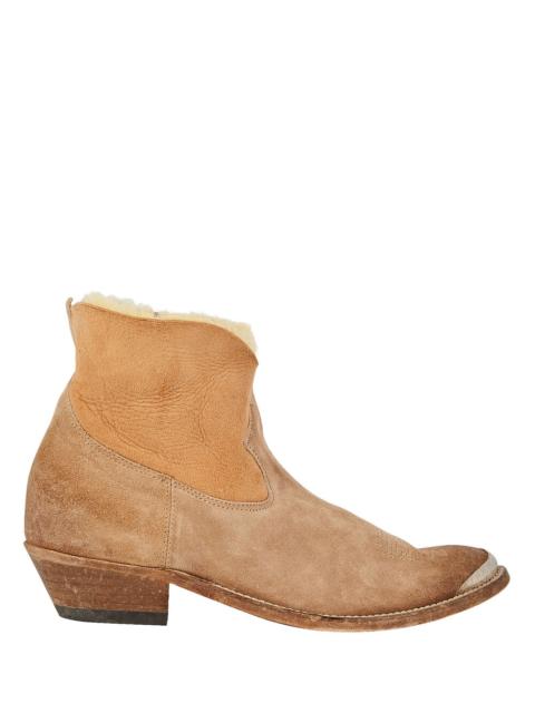 Golden Goose Young Shearling-Lined Suede Ankle Boots