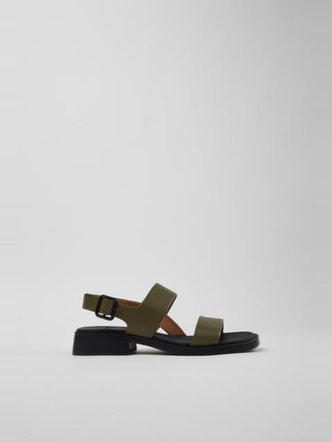 CAMPERLAB Green Leather Sandals for Women.