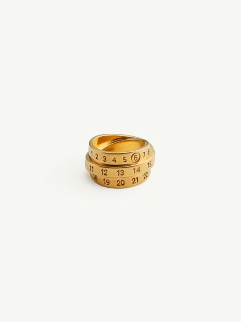 MM6 MAISON MARGIELA★ Triple Logo Numeric Signature リング MM6 Maison Margiela Triple Logo Numeric Signature Ring