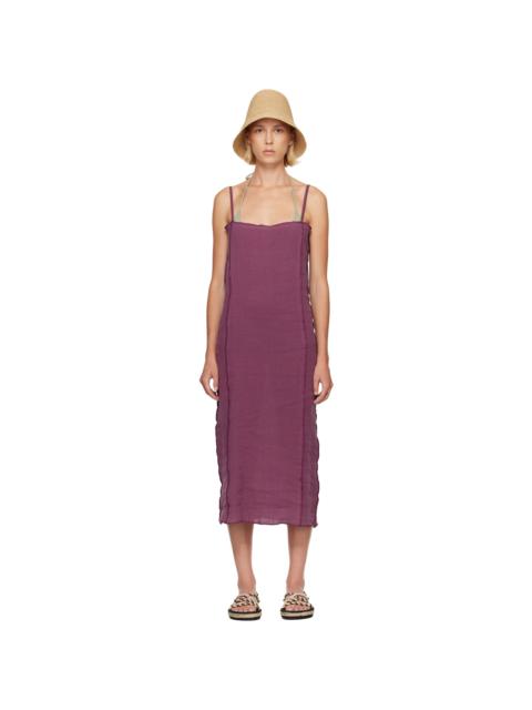 BASERANGE Purple Shok Slip Midi Dress