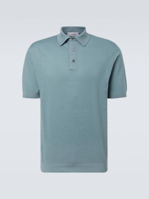 LARDINI Cotton piqué polo shirt