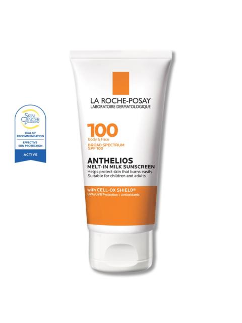 LA ROCHE-POSAY Anthelios Melt-In Milk Sunscreen for Face & Body SPF 100