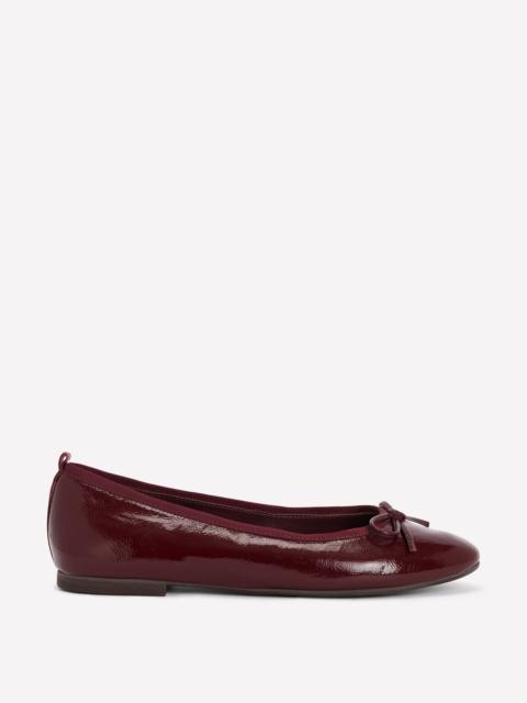 BODEN Patti Round Toe Ballet Flats-Oxblood