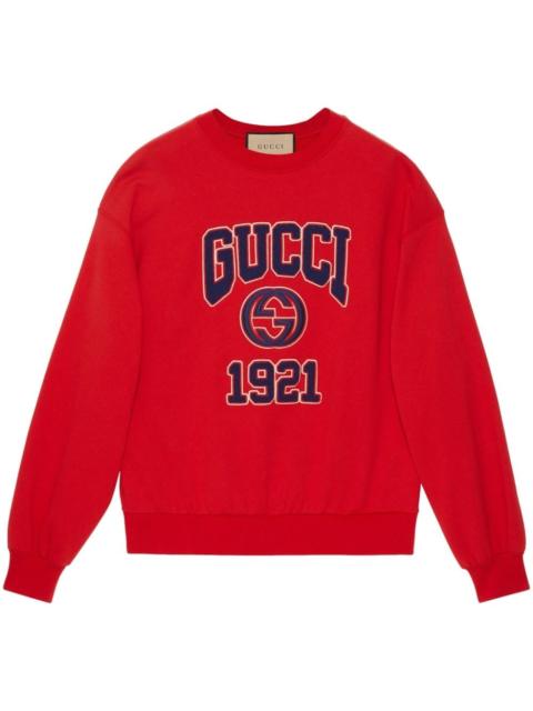 GUCCI 코튼 jersey 스웨터 자수
